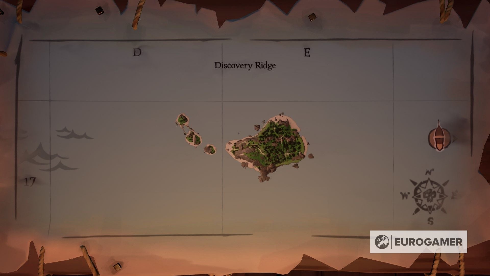 Sea of Thieves world map All island locations listed
